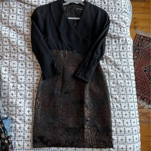 Guido Pasquali Milano Blazer Floral Jacquard Dress